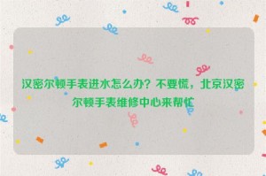 汉密尔顿手表进水怎么办？不要慌，北京汉密尔顿手表维修中心来帮忙